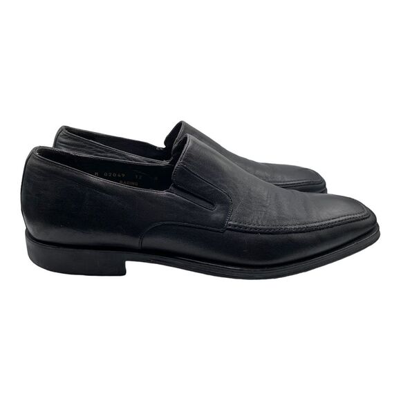 BRUNO MAGLI Raging Italian black leather slip on mens classic loafer size 12 main image 5
